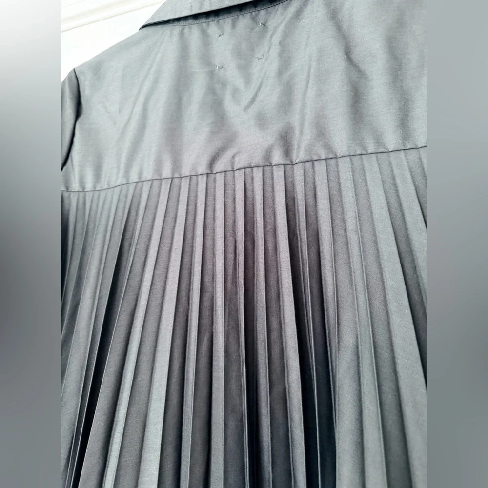 NWT Anthropologie - Sundays pleated back cotton A-Line “mullet” dress - Picture 11 of 14